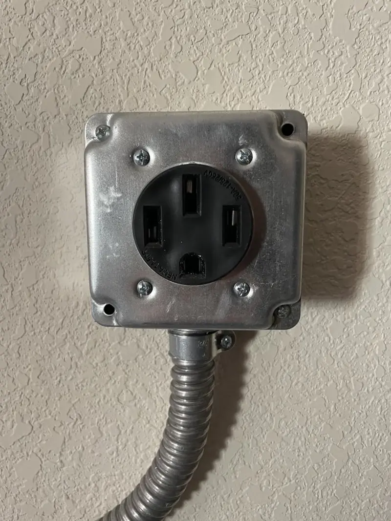NEMA 14-50 outlet installed for Smart Home Electrical in Ocala